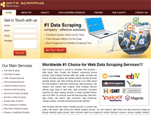 Tablet Screenshot of datascrapingservices.com